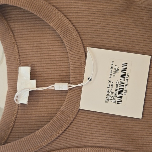 NWT Meshki Viola Ribbed Racer Back Tank Maxi Dress Brown Womens Size Small - Picture 9 of 11